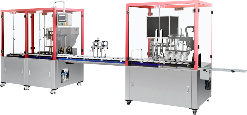 水乳膏霜灌裝旋蓋一體機
